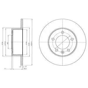- Гальмівний диск (кратно 2) Drive+ DP1010.11.0319 (фото 1)