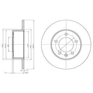 - Гальмівний диск (кратно 2) Drive+ DP1010.11.0319