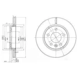 - Гальмівний диск (кратно 2) Drive+ DP1010.11.0374