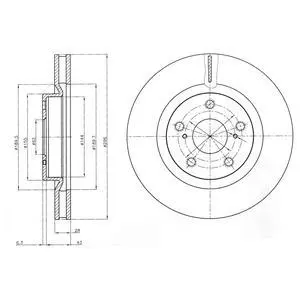 - Гальмівний диск (кратно 2) Drive+ DP1010.11.0511 (фото 1)