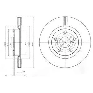 - Гальмівний диск (кратно 2) Drive+ DP1010.11.0511