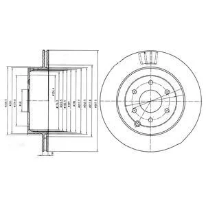 - Гальмівний диск (кратно 2) Drive+ DP1010.11.0567