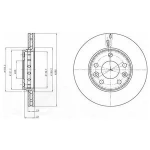 - Гальмівний диск (кратно 2) Drive+ DP1010.11.0628