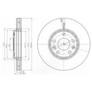 - Гальмівний диск (кратно 2) Drive+ DP1010.11.0629