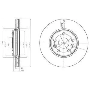 - Гальмівний диск (кратно 2) Drive+ DP1010.11.0641