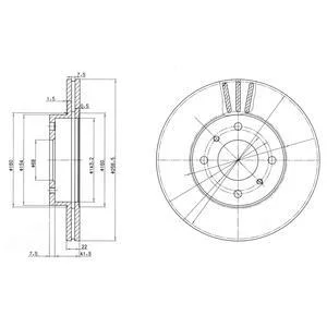 - Гальмівний диск (кратно 2) Drive+ DP1010.11.0645