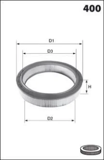 Фільтр повітря (аналог WA6383) Drive+ DP1110.10.0001