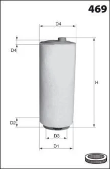 Фільтр повітря (аналог WA6573) Drive+ DP1110.10.0014