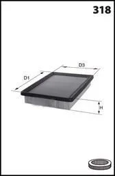 - Фільтр повітря (аналог WA6305) Drive+ DP1110.10.0050