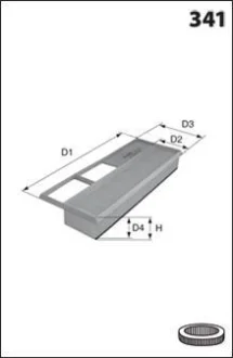 - Фільтр повітря (аналог WA9528) Drive+ DP1110.10.0138