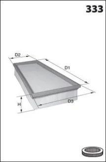 Фільтр повітря (аналог WA9521) Drive+ DP1110.10.0160