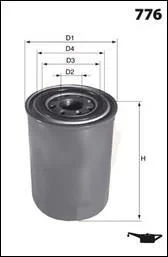 - Фільтр оливи (аналог WL7235) Drive+ DP1110.11.0042