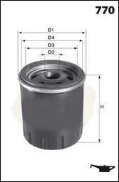 - Фільтр оливи (аналог WL7083) Drive+ DP1110.11.0045