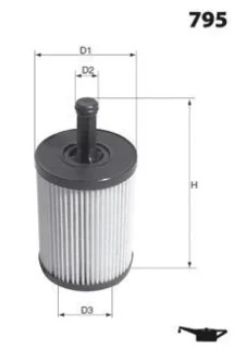 - Фільтр оливи (аналог WL7296) Drive+ DP1110.11.0063