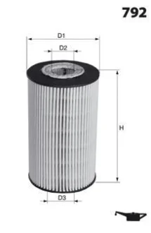 - Фільтр оливи (аналог WL7303) Drive+ DP1110.11.0071