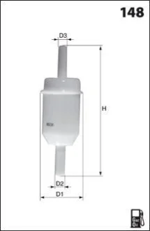 - Фільтр палива (аналог WF8126) Drive+ DP1110.13.0027