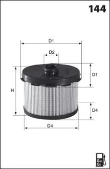 - Фільтр палива (аналог WF8177) Drive+ DP1110.13.0034