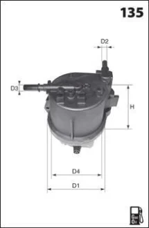 Фільтр палива (аналог WF8451) Drive+ DP1110.13.0080