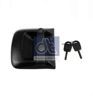 Ручка дверей Лів (з ключем, зовнішн, із замком, чорн) MAN TGA, TGL I, TGM I, TGS I, TGX I 10.5D-6.9D 04.00- 3.85006 DT 385006