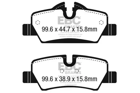Гальмівні колодки, комплект EBC DP42228R