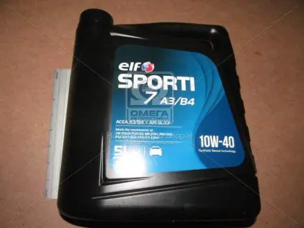 Олива моторна SPORTI 7 A3/B4 10W-40 (Каністра 5л) ELF 214254
