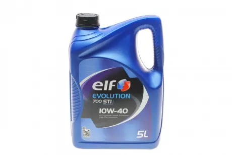 Моторна олива Evolution 700 STI 10W40 / 5л. / (ACEA A3/B4, API SL/CF, VW 501.01/505.00) ELF 216667
