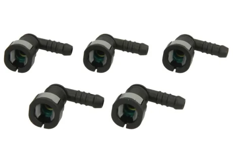 (EN) Cable quick-coupler (кутове метричне, (EN) rubber with an oring, діаметр патрубка: 8мм, ID 7,5 7,5мм, ціна за 5шт) ENGITECH ENT250105