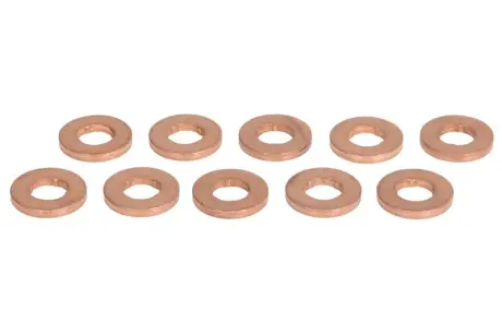 Підкладка інжектора ціна за 10 шт (мідь, внутрішній діаметр 7/7,75мм, зовнішній діаметр 15мм, товщина 2мм) DS DS 3, DS 3 / DS 3, DS 4, DS 4 II, DS 5, DS 7 VOLVO C30, S40 II 1.3-3.4D 02.96- ENGITECH ENT250223
