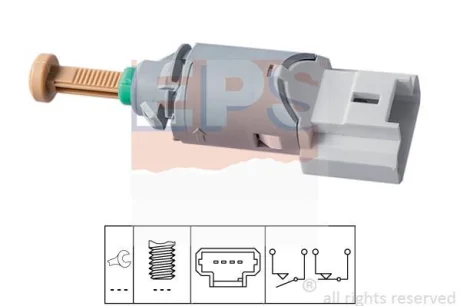 Датчик педалі гальма Renault Clio/Espace/Logan 1.2-3.5 01- (4 конт.) EPS 1.810.227