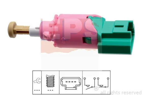 Датчик педалі гальма Renault Laguna 07- (4 конт.) EPS 1.810.235
