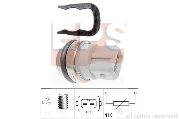 Датчик температури охолоджуючої рідини Renault Kangoo/Trafic 1.9dTi 97-01 (2 конт.) EPS 1.830.254 (фото 1)