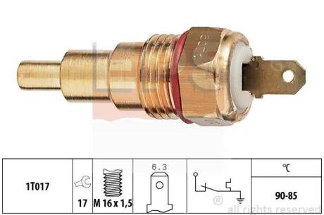 Датчик температури охолоджуючої рідини Mazda 121 1.3/1.3 87-91 EPS 1.850.071