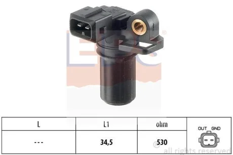 Датчик положення колінвалу Ford Transit Connect 1.8TDCi 02- EPS 1.953.323