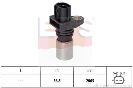 Датчик положення колінвалу Mini (R50/R53) 03-06/Nissan X-Trail 2.2 Di 01-05 EPS 1.953.417