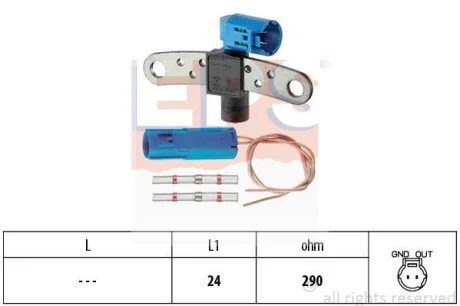 Датчик положення колінвалу Renault Kangoo 1.4/1.6i/1.9D 98- EPS 1.953.543K