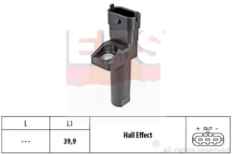 Датчик положення колінвалу MB Sprinter (W906)/Vito (W639) 3.0 CDI (OM642) 06- EPS 1.953.654