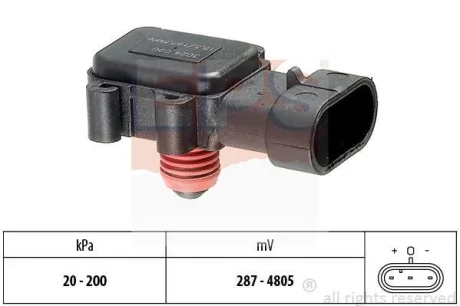 Датчик тиску наддува Opel Combo C 1.7 DI/DTI 01-04 EPS 1.993.024