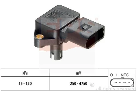 Датчик тиску наддува VW Caddy II 1.6 95-00 EPS 1.993.084