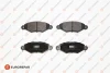 Колодки гальмівні дискові (комплект 4 шт) EUROREPAR 1617254980 (фото 1)
