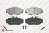 Колодки гальмівні дискові (комплект 4 шт.).)) EUROREPAR 1617280480 (фото 1)