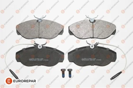 Колодки гальмівні дискові (комплект 4 шт.).)) EUROREPAR 1617280480