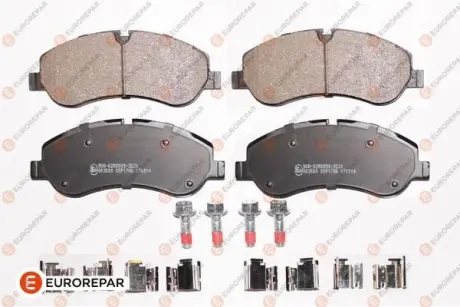 Колодки гальмівні дискові комплект EUROREPAR 1675989980