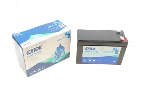 Акумулятор AGM [12B] 7 Ah| 150x65x100 (ДхШхВ) CCA 85 EXIDE AGM12-7F