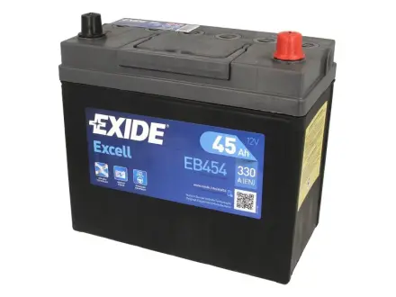 Акумулятор Excell - 45Ah| EN 300 | 237x127x227 (ДхШхВ) EXIDE EB454
