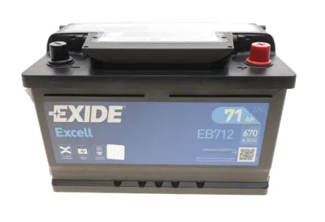 Стартерна батарея (акумулятор) EXIDE EB712