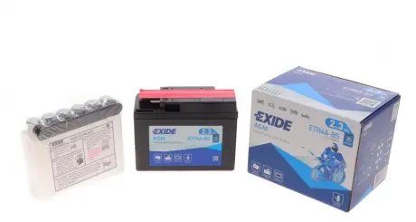 Акумулятор AGM [12B] 2,3 Ah | 113x48x85 (ДхШхВ) EXIDE ETR4A-BS