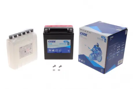 Акумулятор AGM [12B] 14 Ah| 150x87x161 (ДхШхВ) CCA 215 EXIDE ETX16-BS