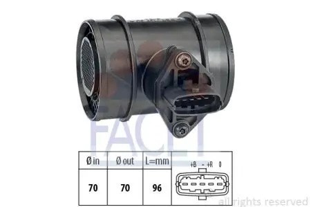Витратомір повітря (5 конт.) OPEL ASTRA G 2.2DTI 02-05 (10.1290) FACET 101290