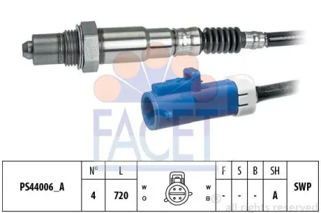 Датчик кисню (лямбда-зонд) Ford Connect 1.6 EcoBoost (13-) (10.8297) FACET 108297