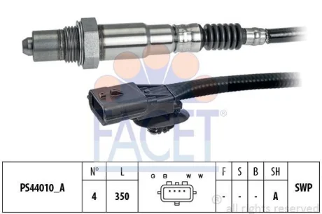 Датчик кисню Megane III (08-16)/Scenic III (09-16) 1.2 Tce/1.4 Tce/2.0 Tce (10.8310) FACET 108310